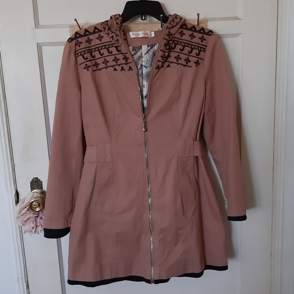 Mauve Trench Coat